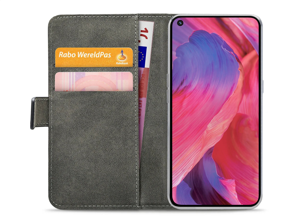 Mobilize Classic Gelly Wallet Book Case Oppo A54 5G/A74 5G Black - Essentify