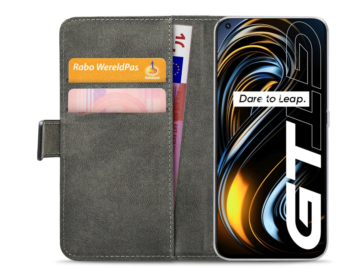 Mobilize Classic Gelly Wallet Book Case Realme Gt 5G Black - Essentify