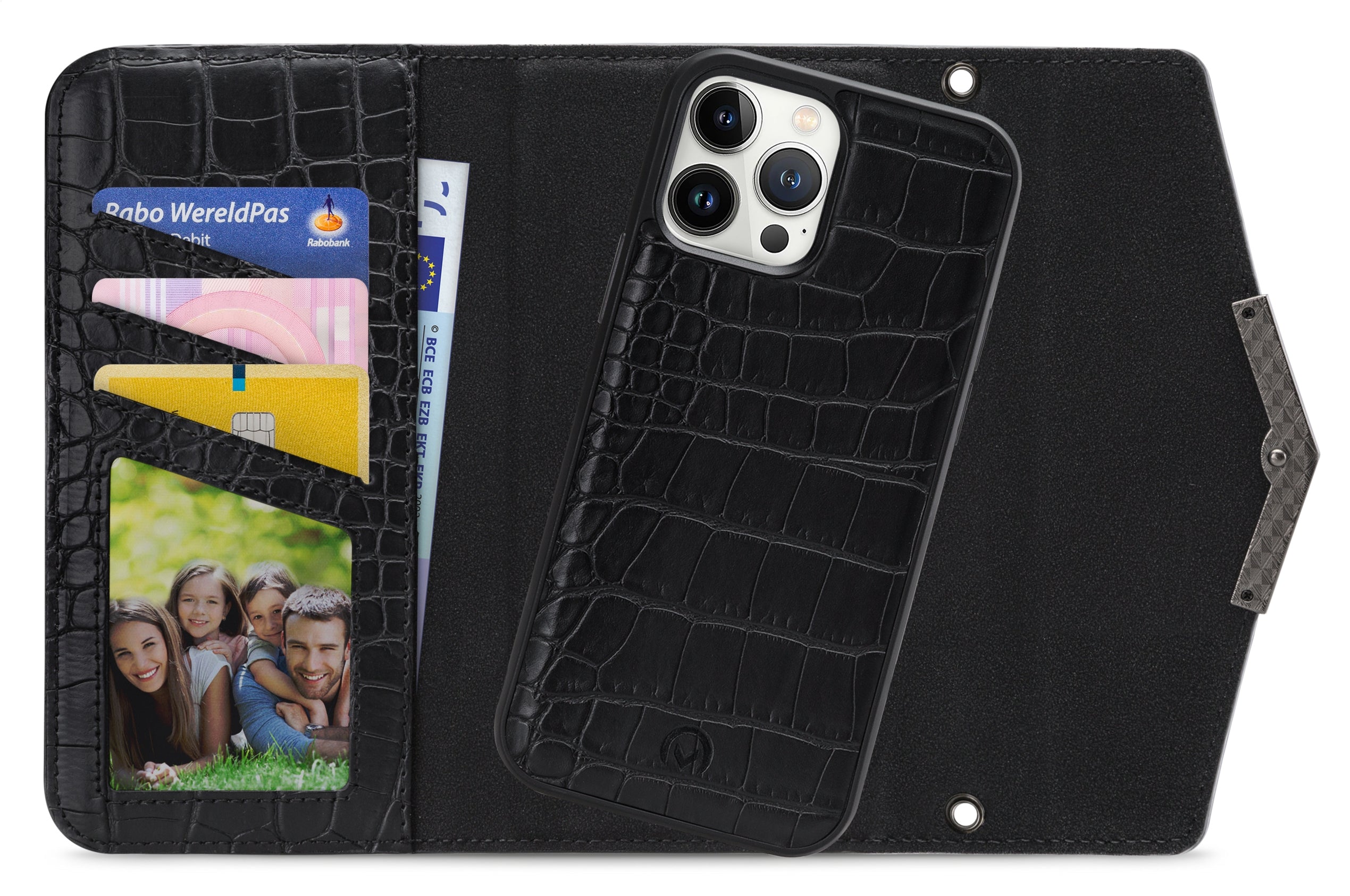 Mobilize 2In1 Elegant Magnet Clutch Apple Iphone 13 Pro Max Black Croco