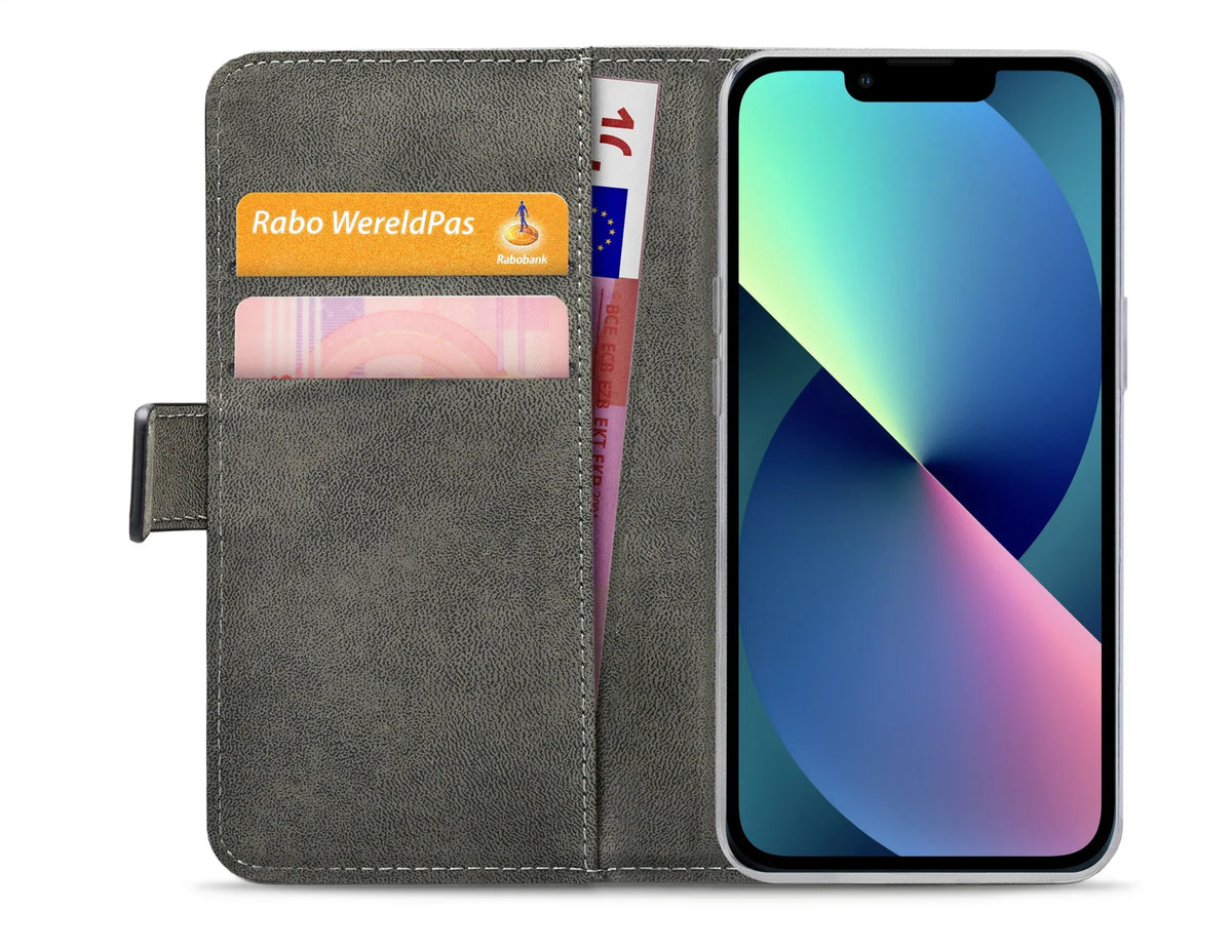Mobilize Classic Gelly Wallet Book Case Apple Iphone 13 Mini Black - Essentify