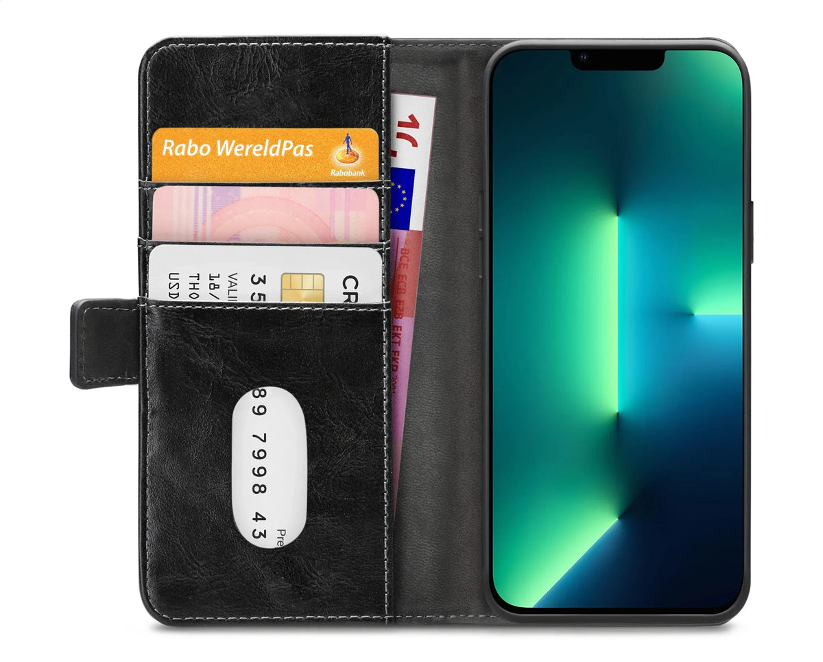 Mobilize Elite Gelly Wallet Book Case Apple Iphone 13 Pro Max Black - Essentify