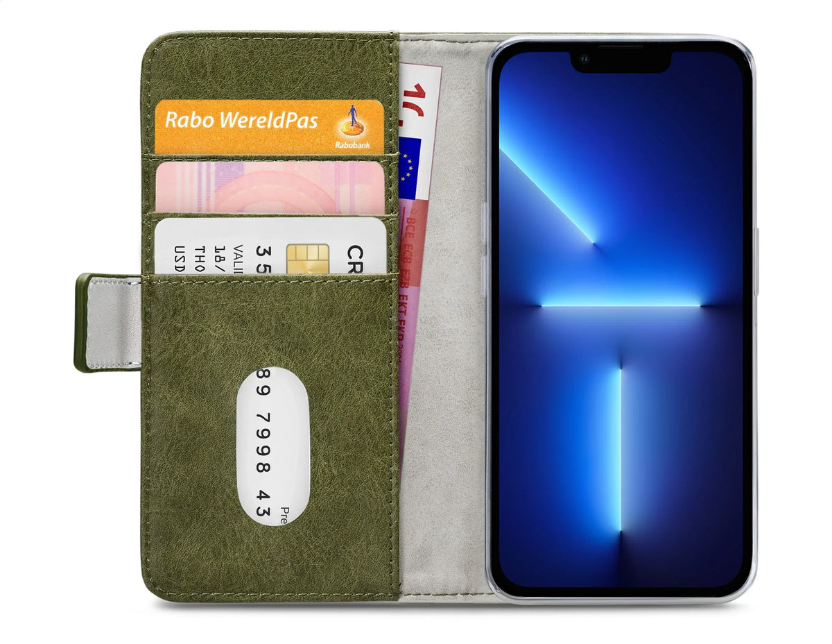 Mobilize Elite Gelly Wallet Book Case Apple Iphone 13 Pro Green - Essentify