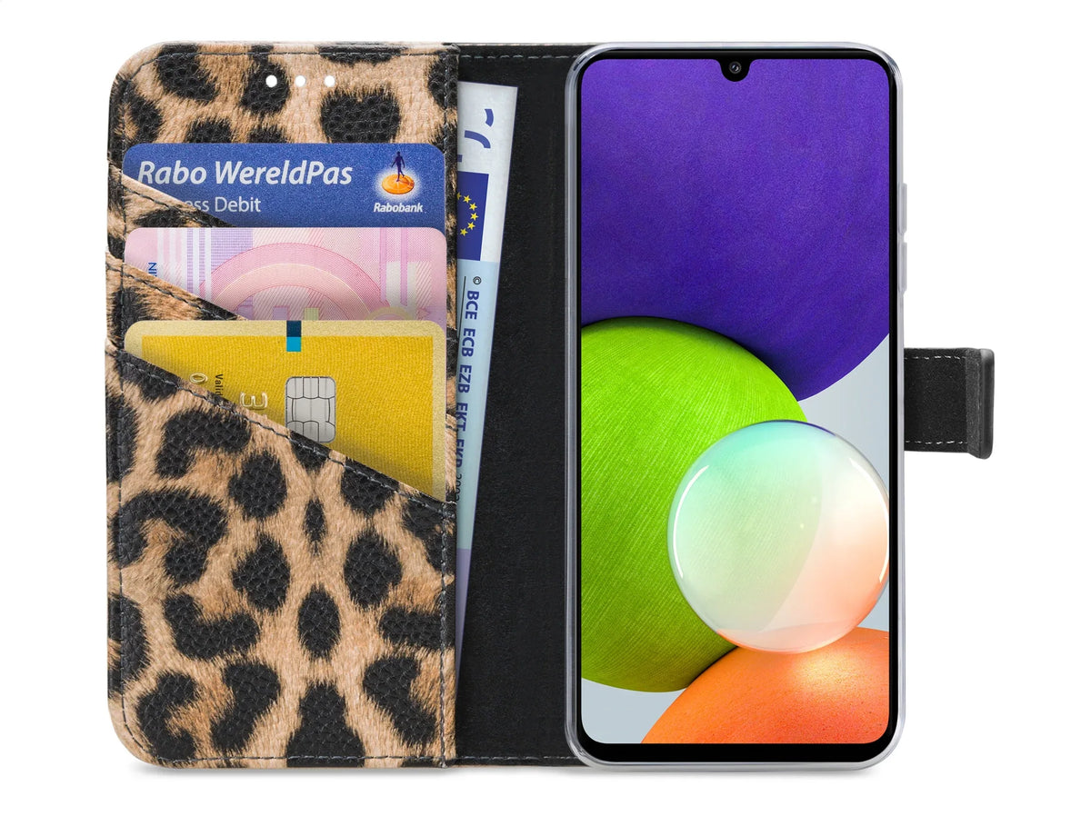 My Style Flex Wallet For Samsung Galaxy A22 4G Leopard - Essentify