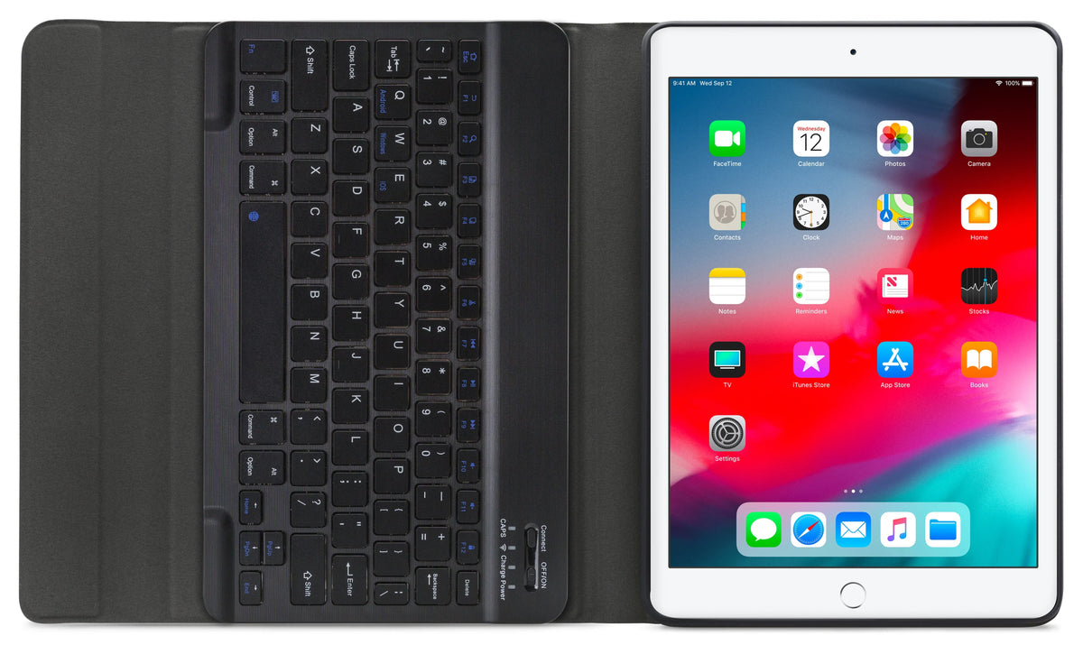 Mobilize Detachable Bluetooth Keyboard Case Apple Ipad Air/Air 2/Pro 9.7/9.7 2017/2018 Black Qwerty - Essentify