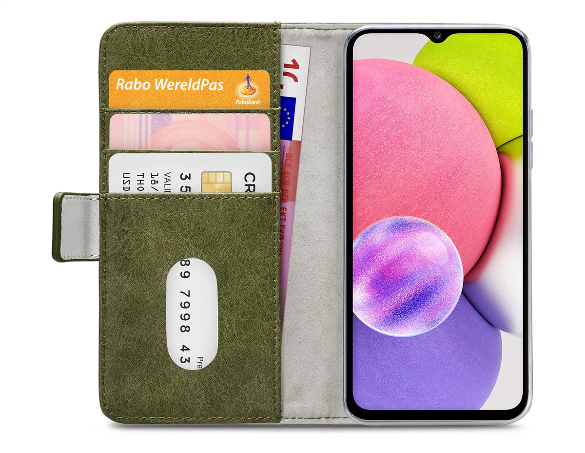 Mobilize Elite Gelly Wallet Book Case Samsung Galaxy A03S Green - Essentify