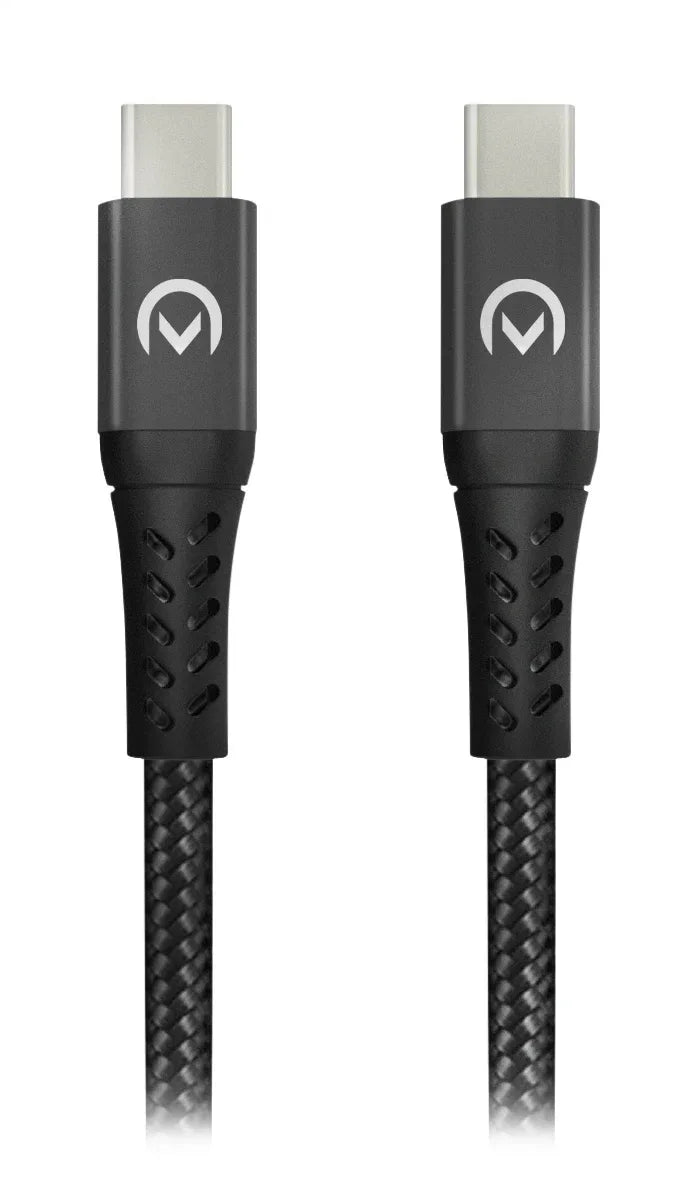 Mobilize Strong Nylon Cable Usb-C To Usb-C 2M. 100W Black - Essentify