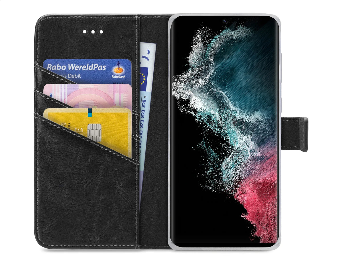 My Style Flex Wallet For Samsung Galaxy S22 Ultra 5G Black - Essentify