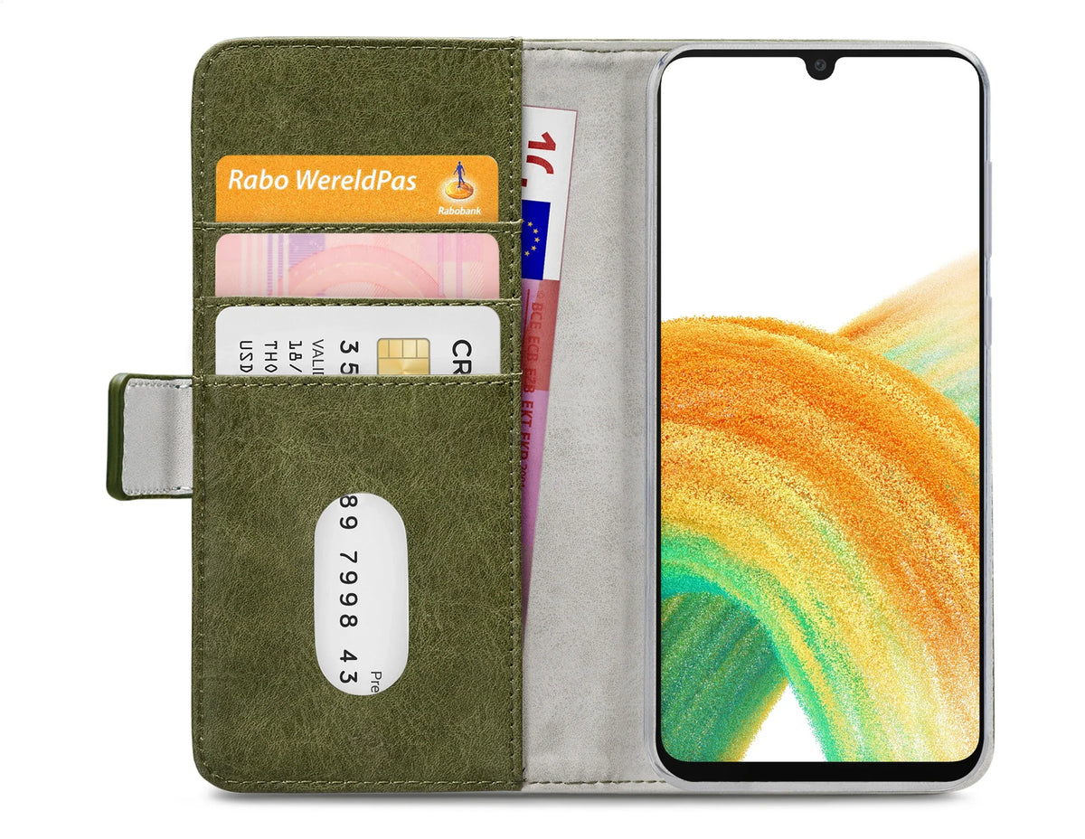 Mobilize Elite Gelly Wallet Book Case Samsung Galaxy A33 5G Green - Essentify