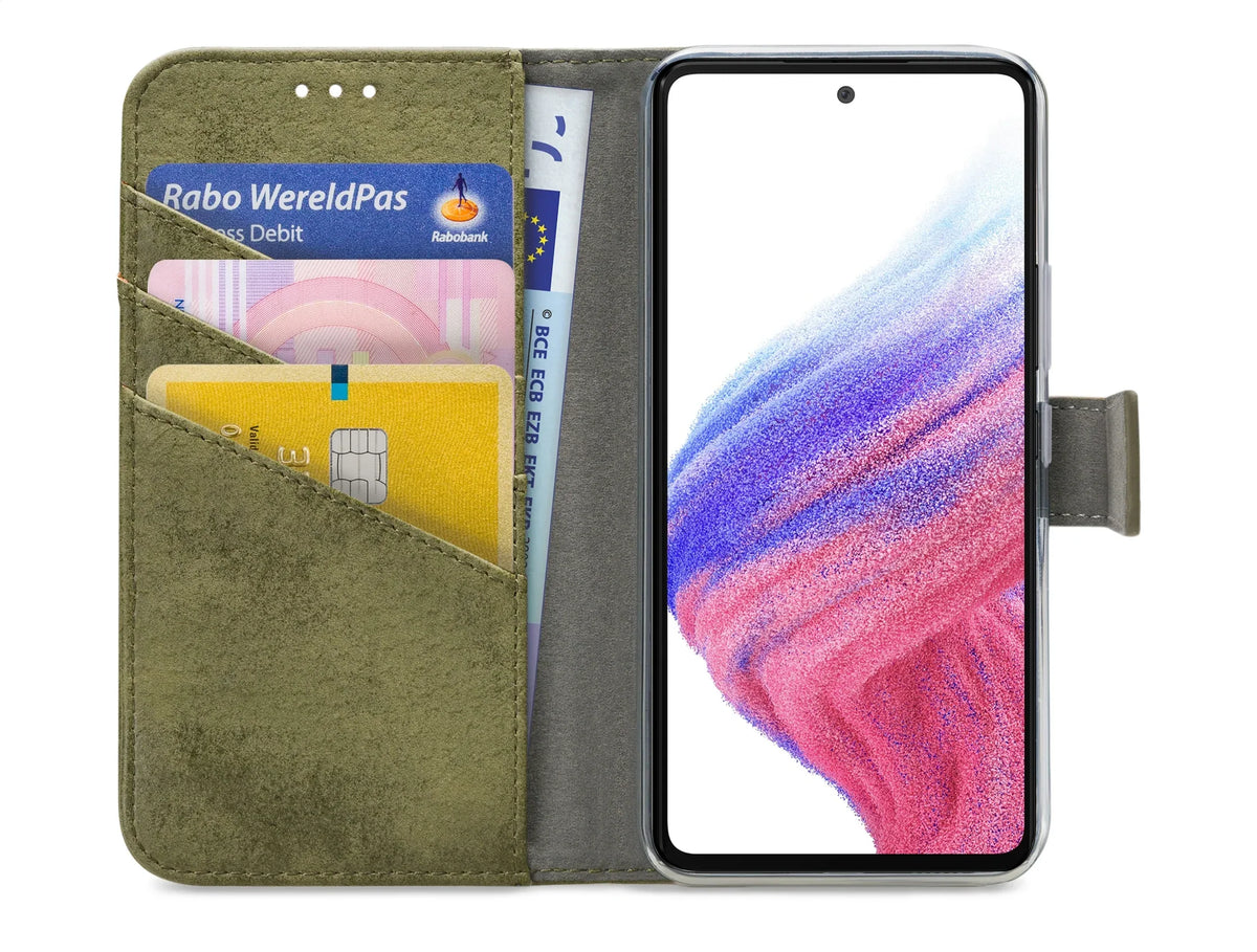 My Style Flex Wallet For Samsung Galaxy A53 5G Olive - Essentify