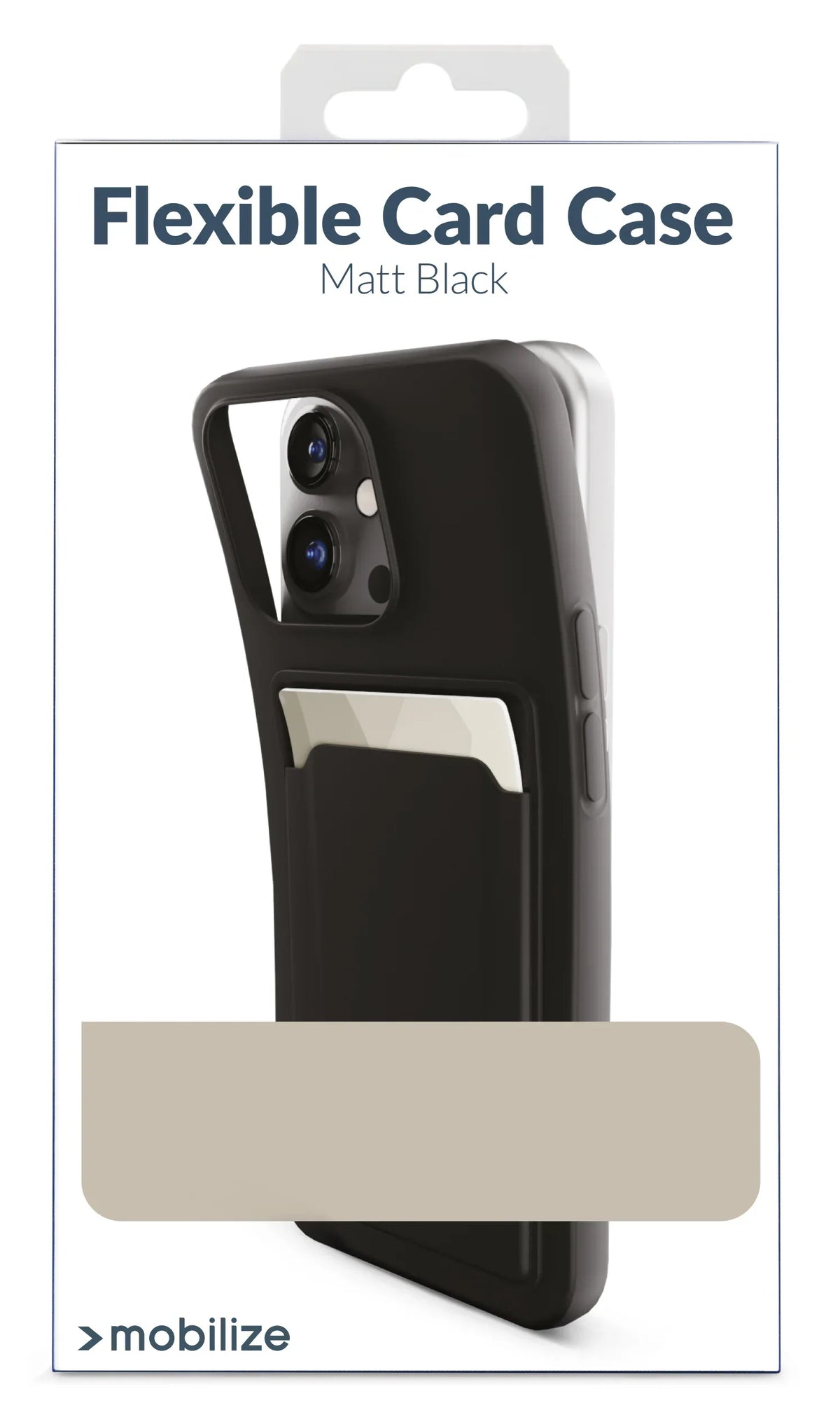 Mobilize Rubber Gelly Card Case Apple Iphone 13 Pro Matt Black - Essentify