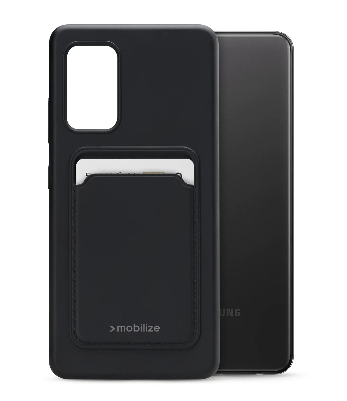 Mobilize Rubber Gelly Card Case Samsung Galaxy A32 4G Matt Black - Essentify