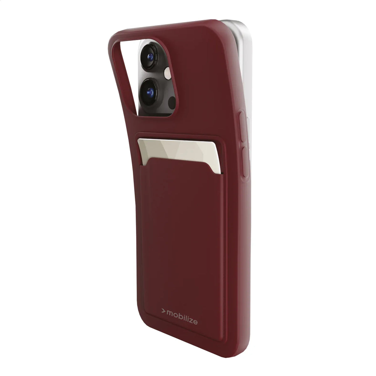 Mobilize Rubber Gelly Card Case Apple Iphone 13 Pro Matt Bordeaux - Essentify