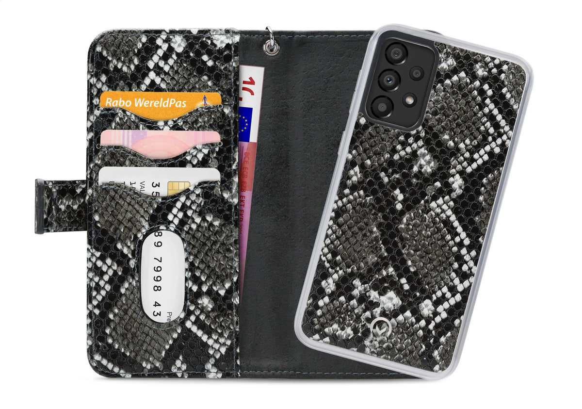 Mobilize 2In1 Magnet Zipper Case Samsung Galaxy A33 5G Black/Snake - Essentify
