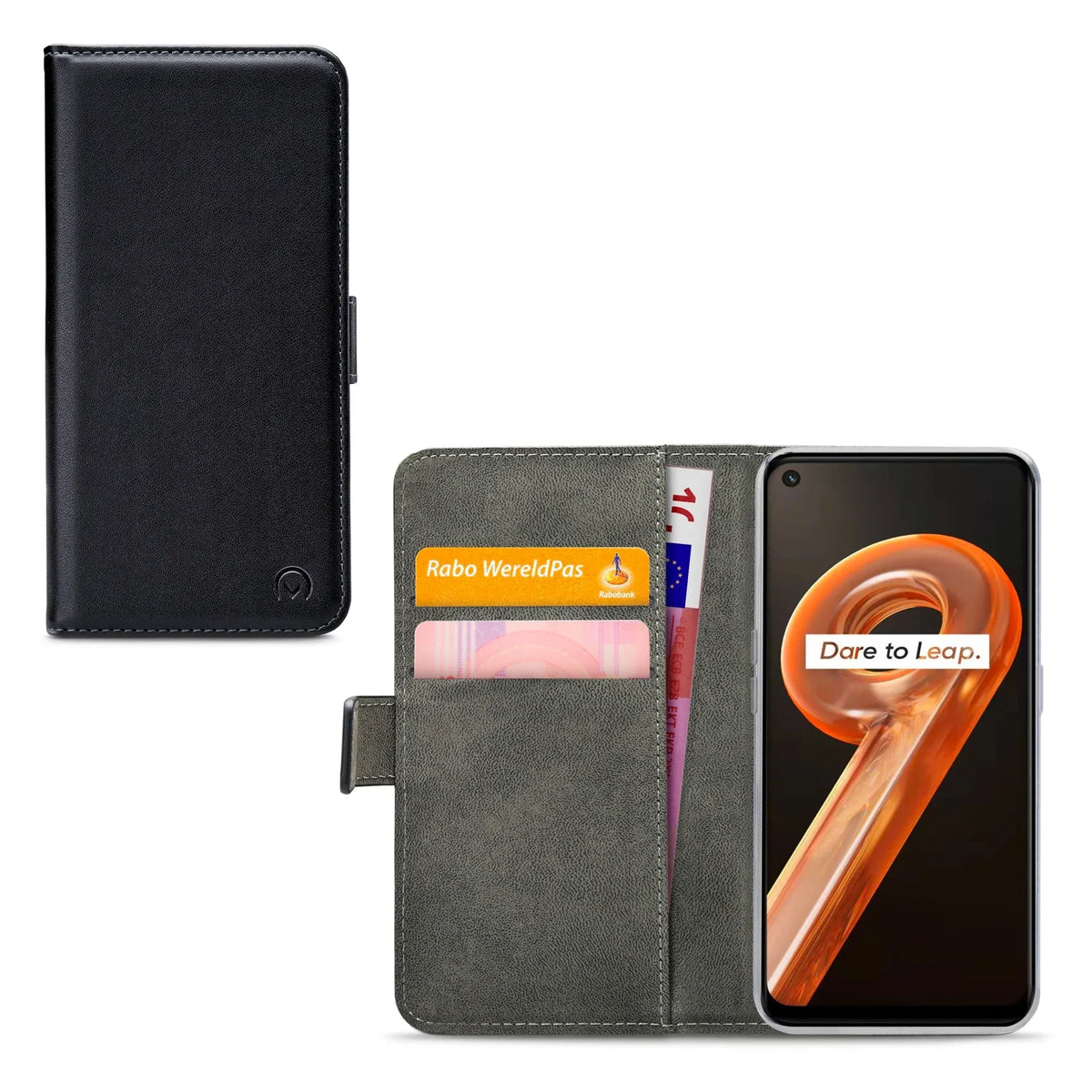 Mobilize Classic Gelly Wallet Book Case Realme 9I Black - Essentify