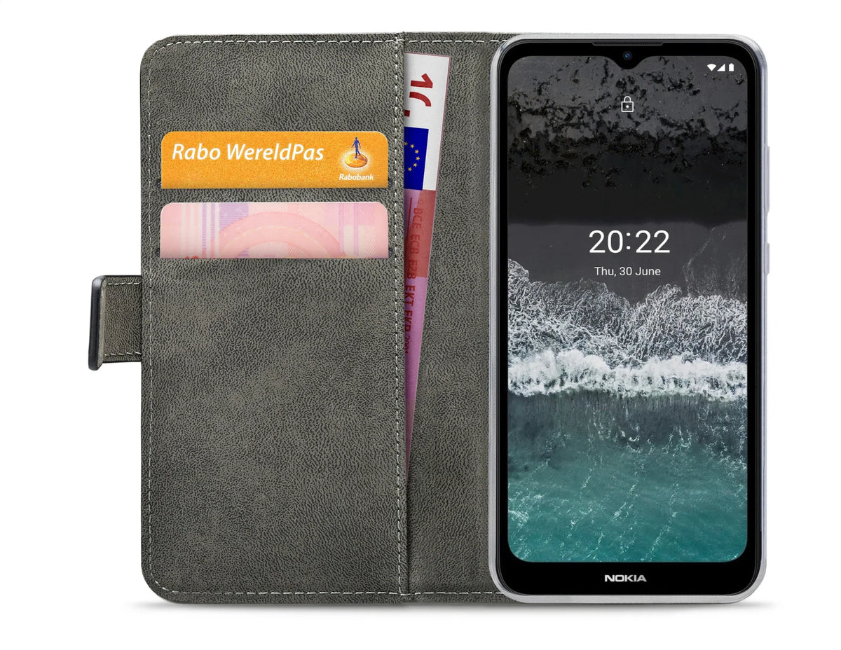 Mobilize Classic Gelly Wallet Book Case Nokia C21 Plus Black - Essentify