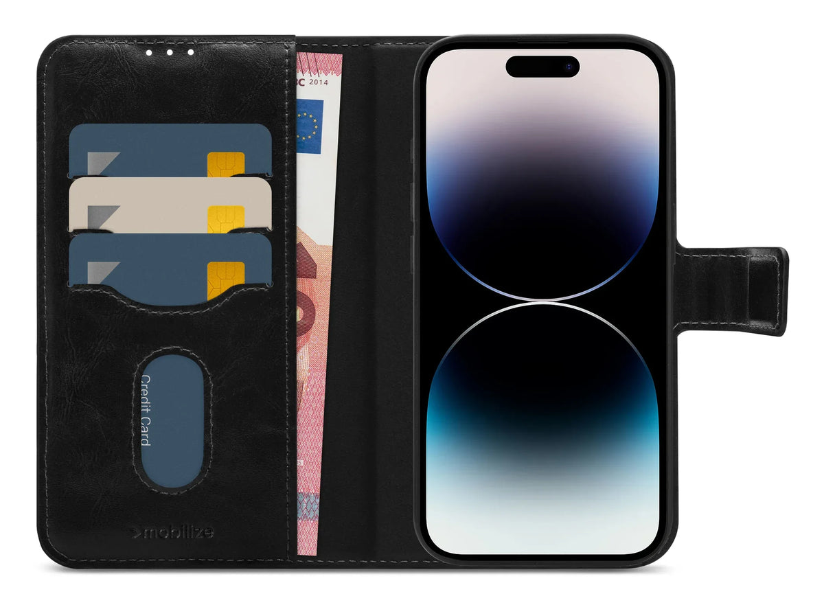 Mobilize 2In1 Magsafe Compatible Gelly Wallet Case Apple Iphone 14 Pro Black - Essentify