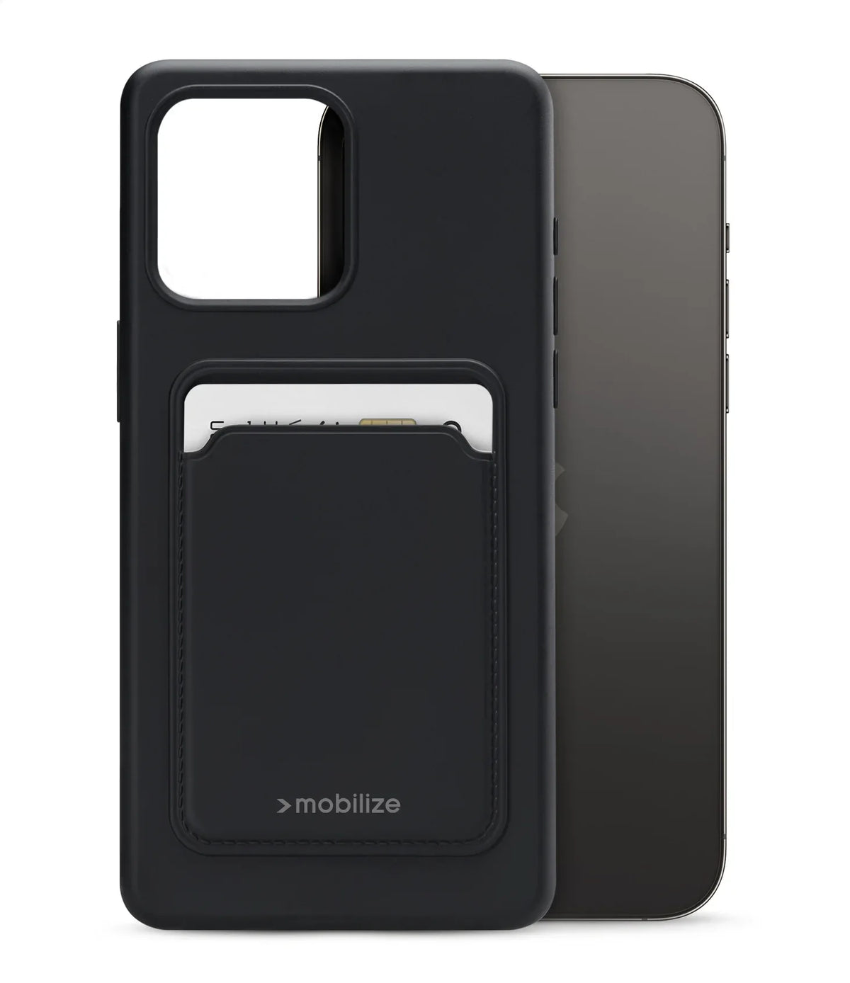 Mobilize Rubber Gelly Card Case Apple Iphone 14 Pro Max Matt Black - Essentify