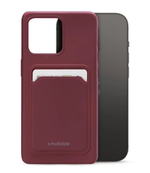 Mobilize Rubber Gelly Card Case Apple Iphone 14 Pro Matt Bordeaux - Essentify