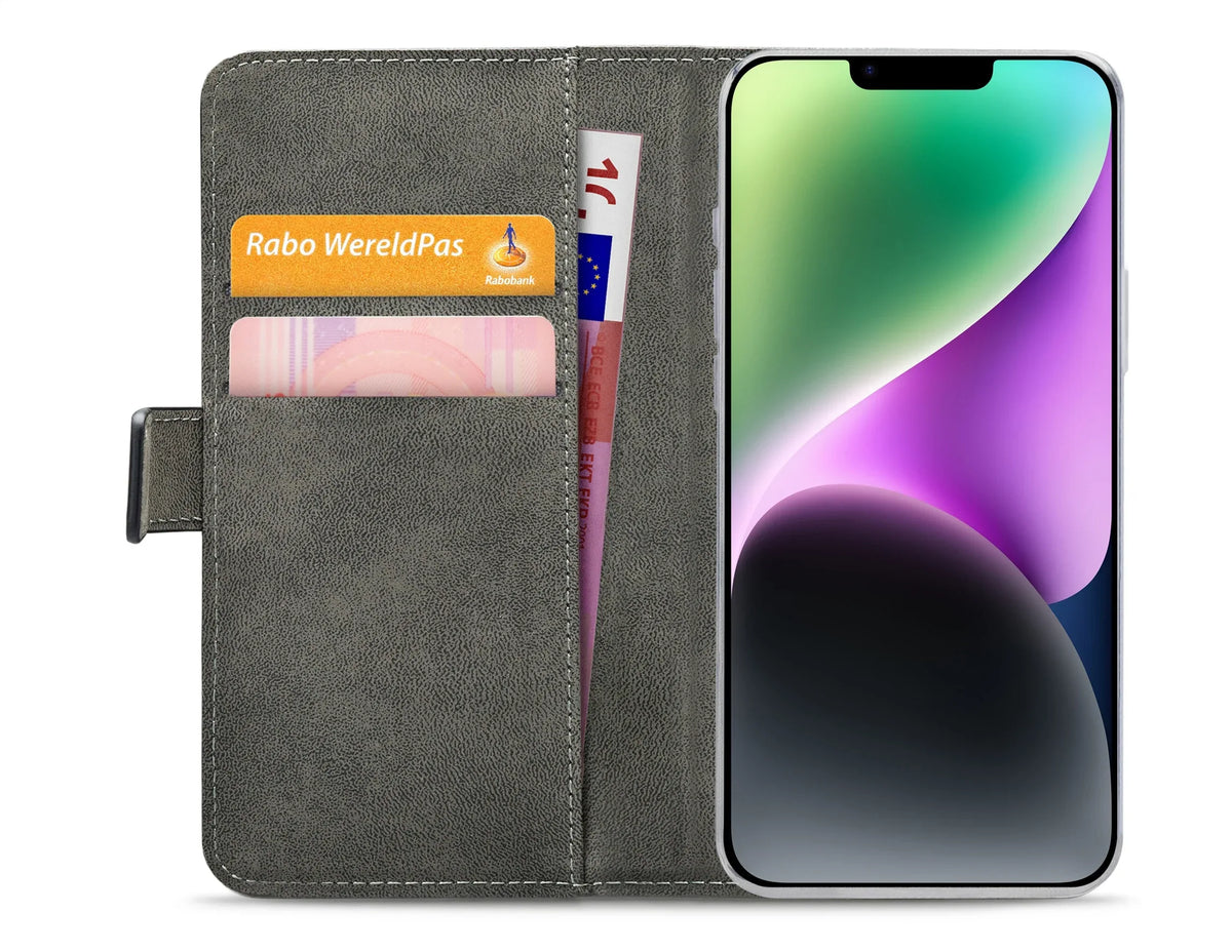 Mobilize Classic Gelly Wallet Book Case Apple Iphone 14 Plus Black - Essentify