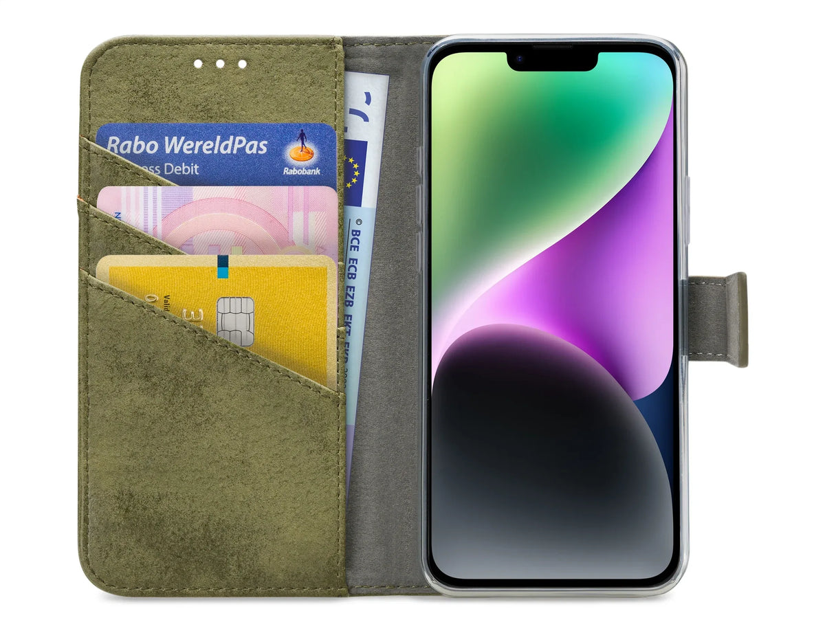 My Style Flex Wallet For Apple Iphone 14 Plus Olive - Essentify
