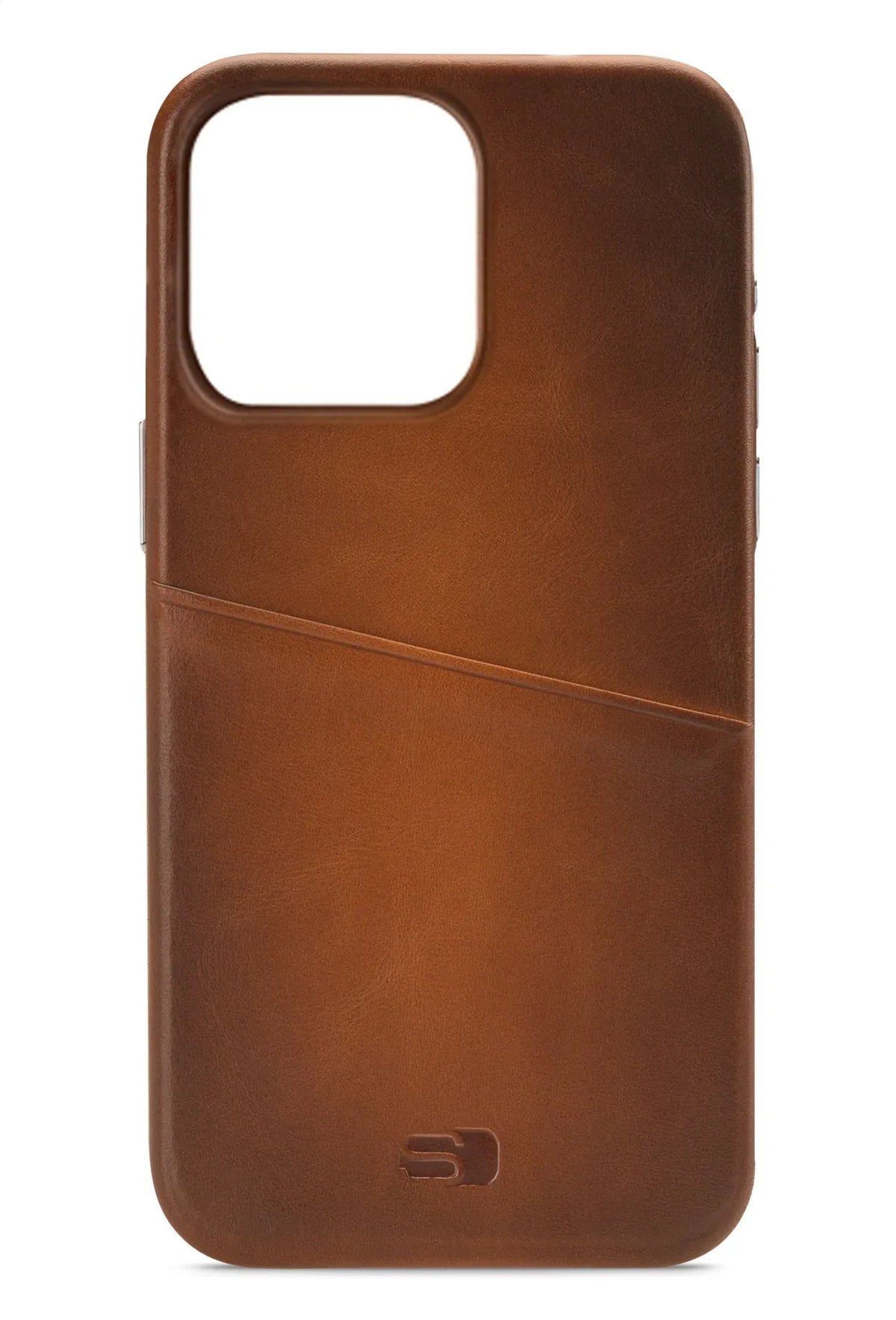 Senza Desire Leather Cover With Card Slot Apple Iphone 14 Pro Burned Cognac - Essentify