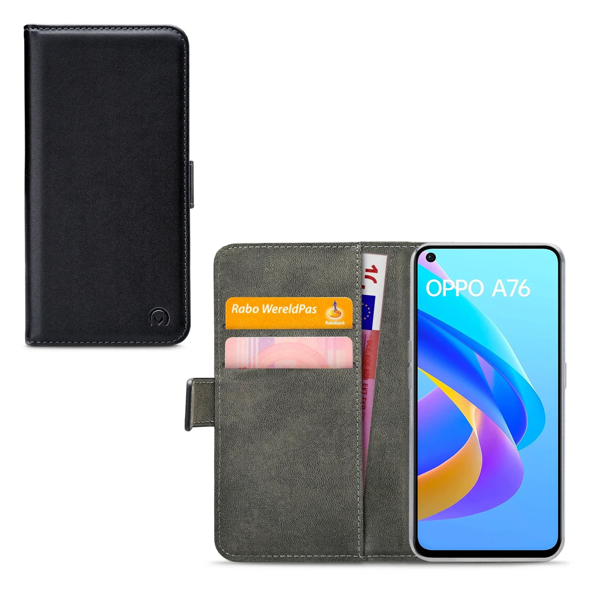 Mobilize Classic Gelly Wallet Book Case Oppo A76 4G/A96 4G Black - Essentify