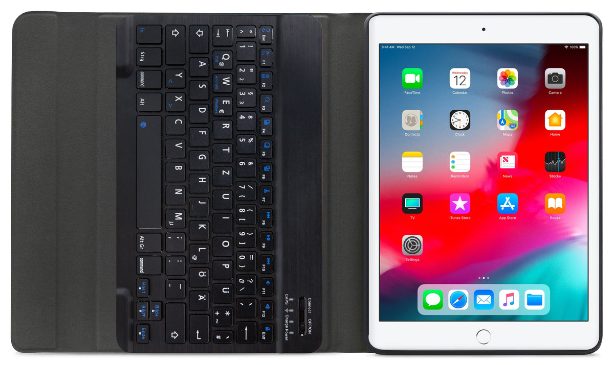 Mobilize Detachable Bluetooth Keyboard Case Apple Ipad Air/Air 2/Pro 9.7/9.7 2017/2018 Black Qwertz - Essentify