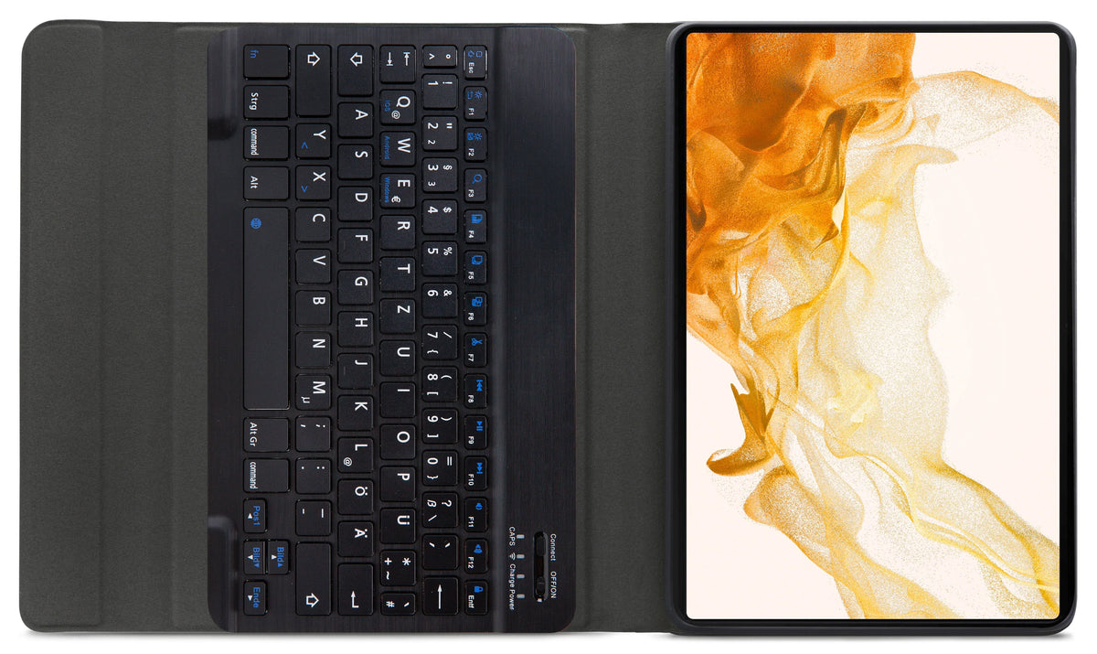 Mobilize Detachable Bluetooth Keyboard Case Samsung Galaxy Tab S7/S8 11 Black Qwertz - Essentify