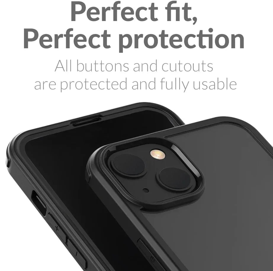 Mobilize Tempered Glass 360 Protection Case Apple Iphone 14 Pro Black - Essentify