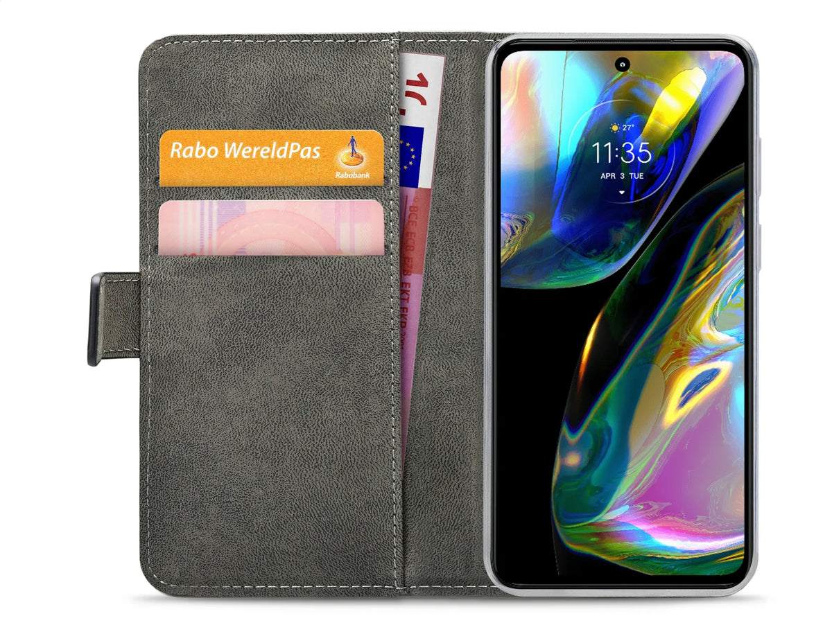Mobilize Classic Gelly Wallet Book Case Motorola Moto G82 5G Black - Essentify