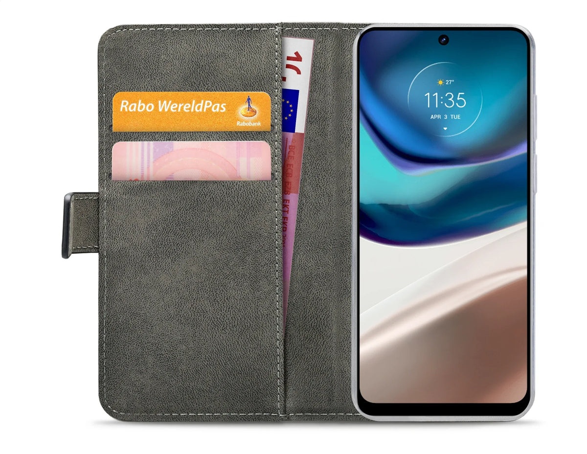Mobilize Classic Gelly Wallet Book Case Motorola Moto G42 Black - Essentify