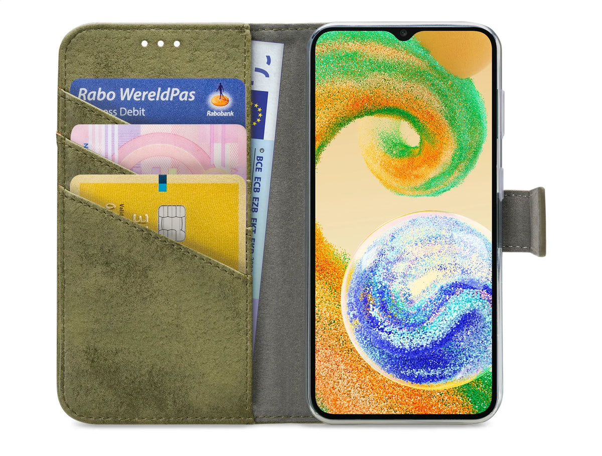 My Style Flex Wallet For Samsung Galaxy A04S Olive - Essentify