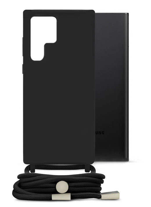 Mobilize Lanyard Gelly Case For Samsung Galaxy S22 Ultra 5G Black - Essentify