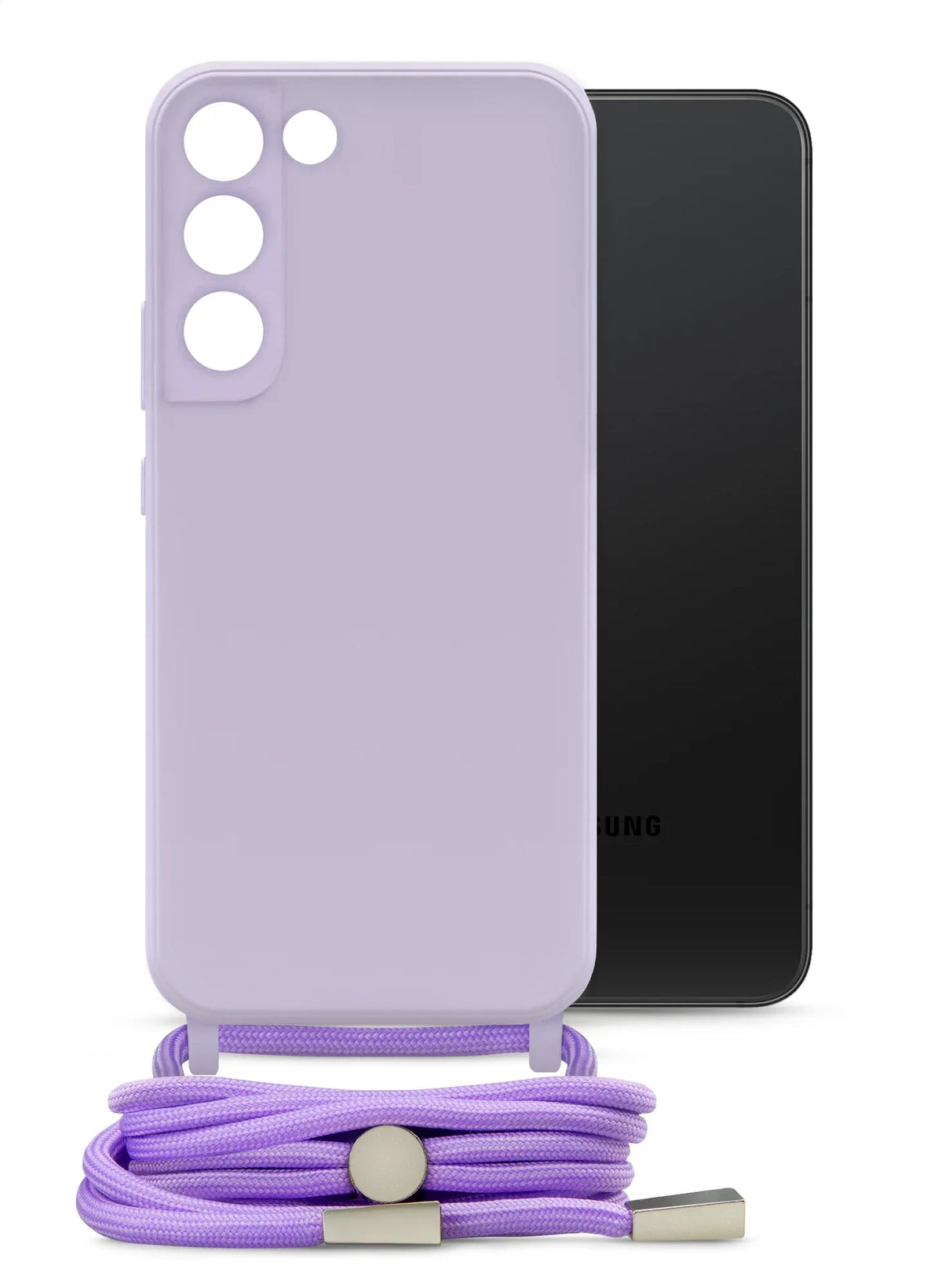 Mobilize Lanyard Gelly Case For Samsung Galaxy S22 5G Pastel Purple - Essentify