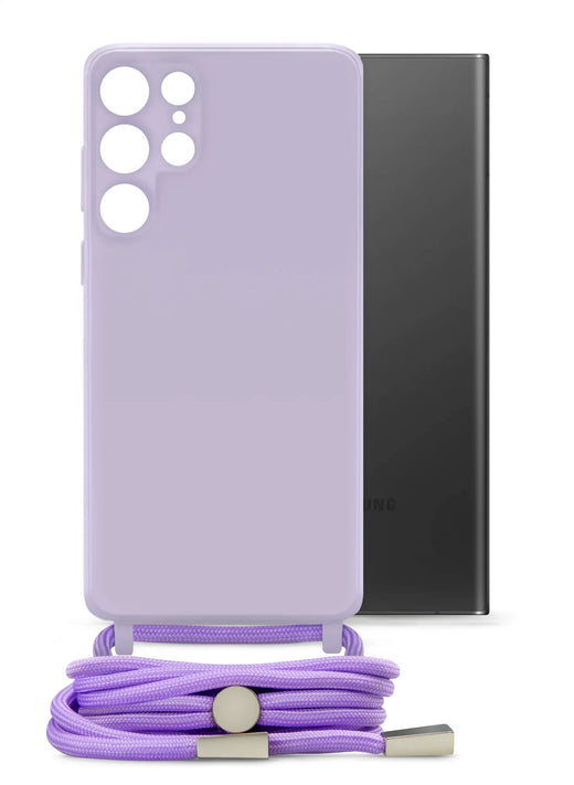 Mobilize Lanyard Gelly Case For Samsung Galaxy S22 Ultra 5G Pastel Purple - Essentify