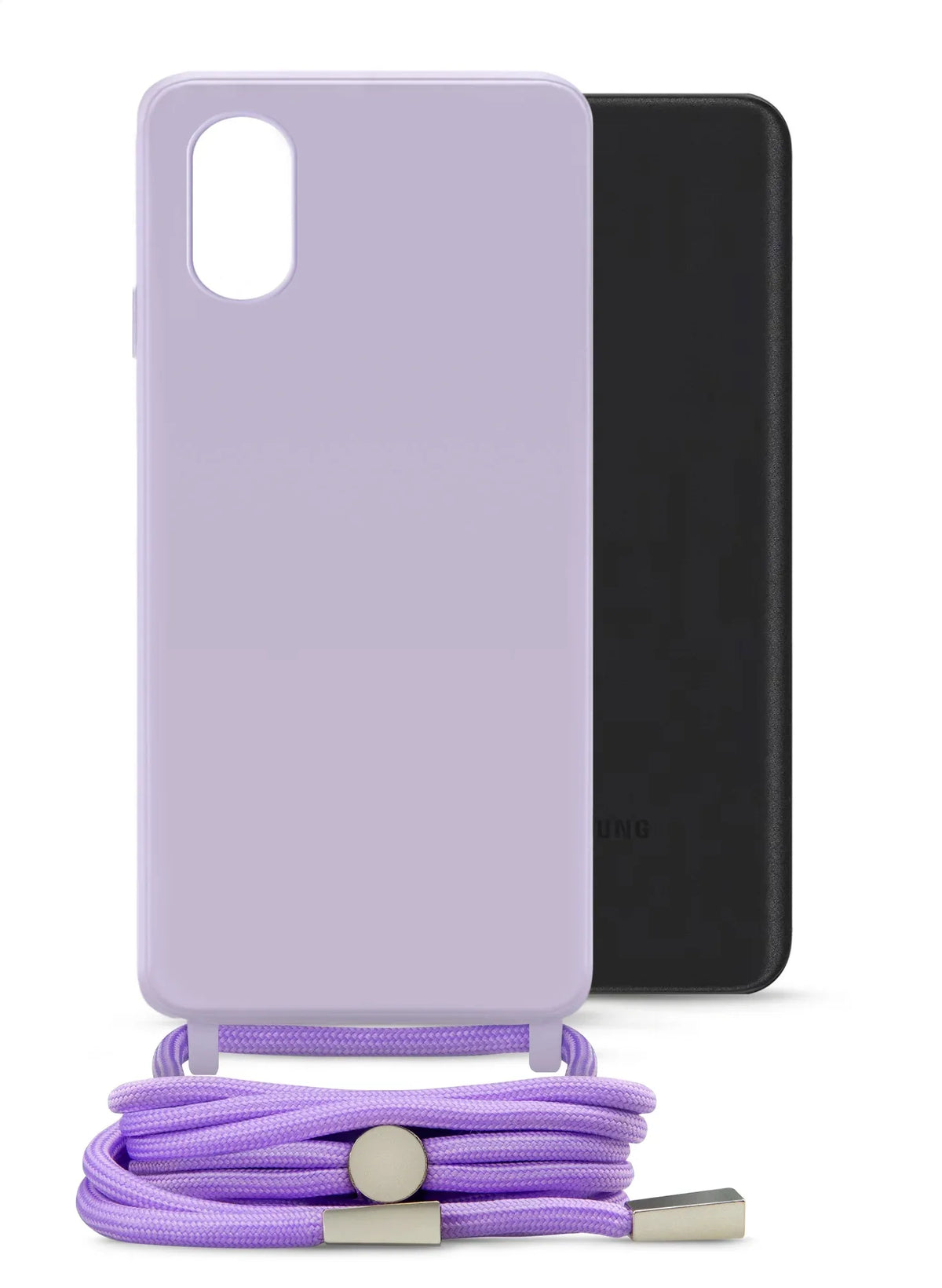 Mobilize Lanyard Gelly Case For Samsung Galaxy A03 Pastel Purple - Essentify