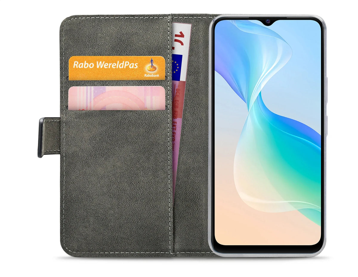 Mobilize Classic Gelly Wallet Book Case Vivo Y76 5G Black - Essentify