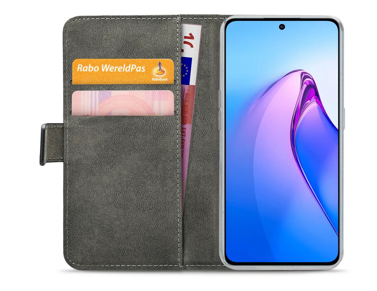 Mobilize Classic Gelly Wallet Book Case Oppo Reno8 Pro 5G Black - Essentify