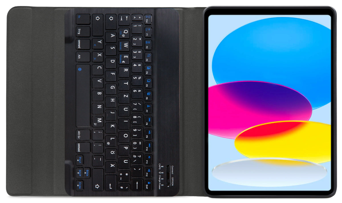 Mobilize Detachable Bluetooth Keyboard Case Apple Ipad 10.9 (2022)/Ipad 11 (2025) Black Qwertz - Essentify