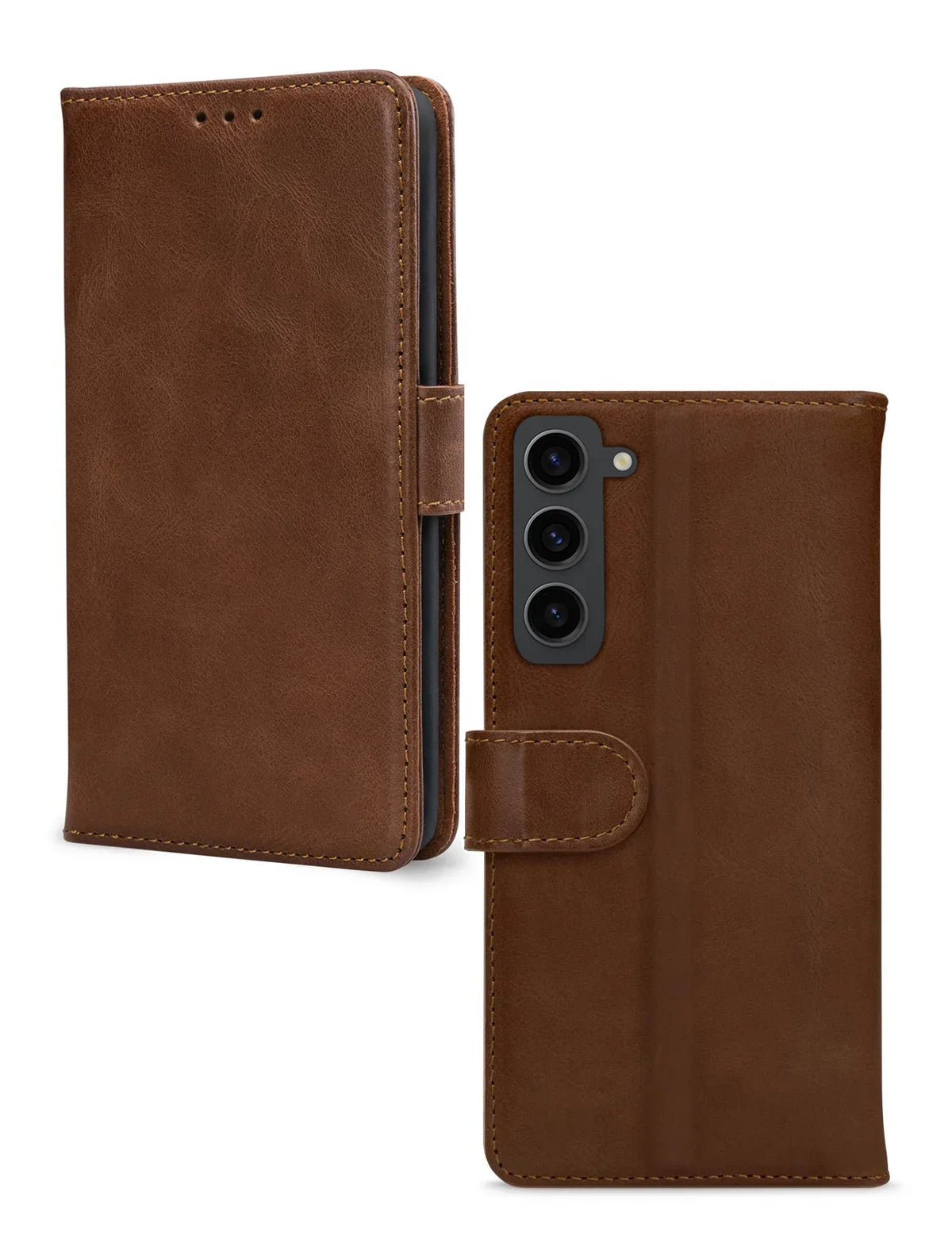 Mobilize Leather Wallet Samsung Galaxy S23 5G Brown - Essentify