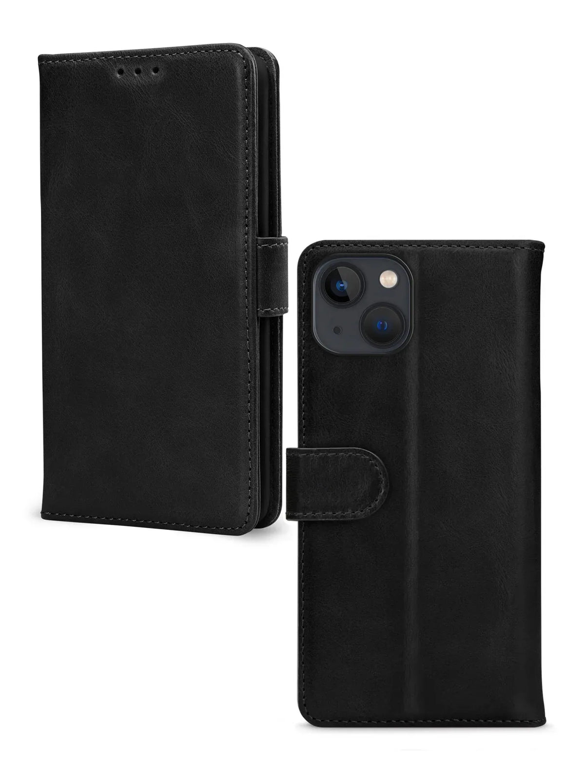 Mobilize Leather Wallet Apple Iphone 13/14/15 Black - Essentify