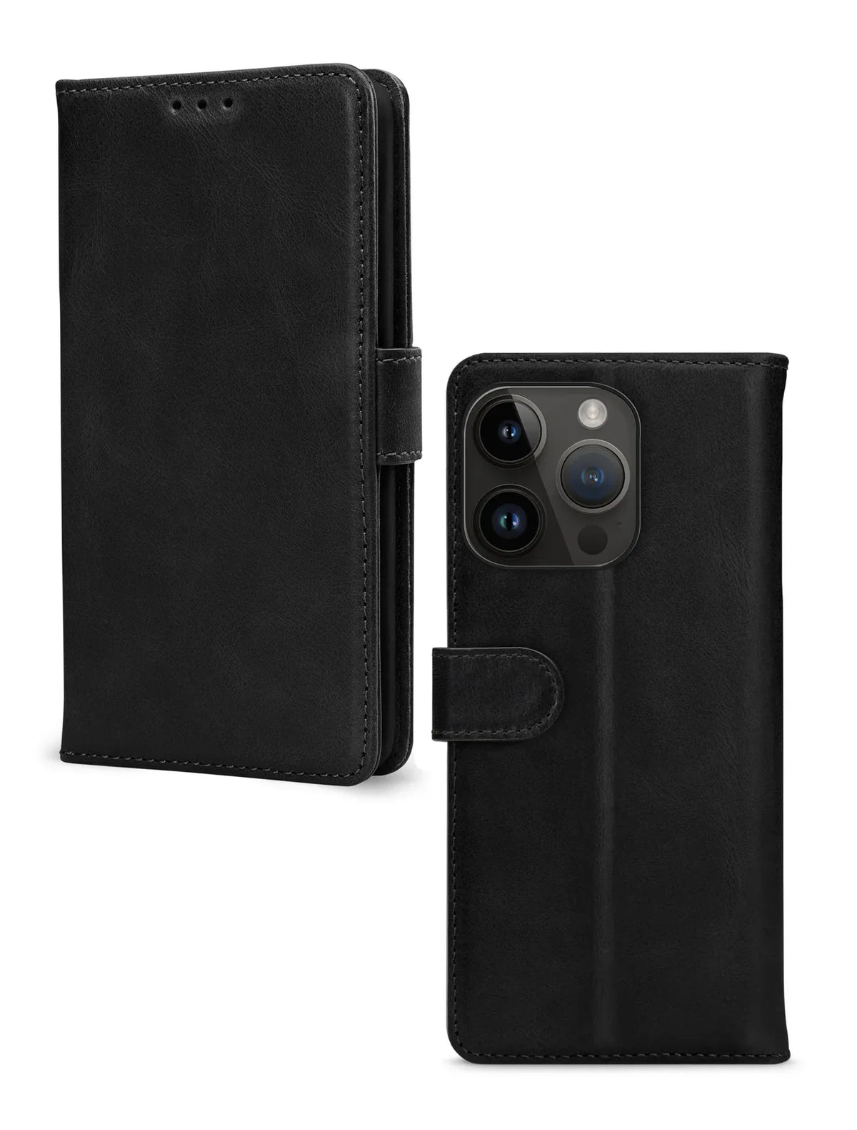 Mobilize Leather Wallet Apple Iphone 14 Pro Black - Essentify