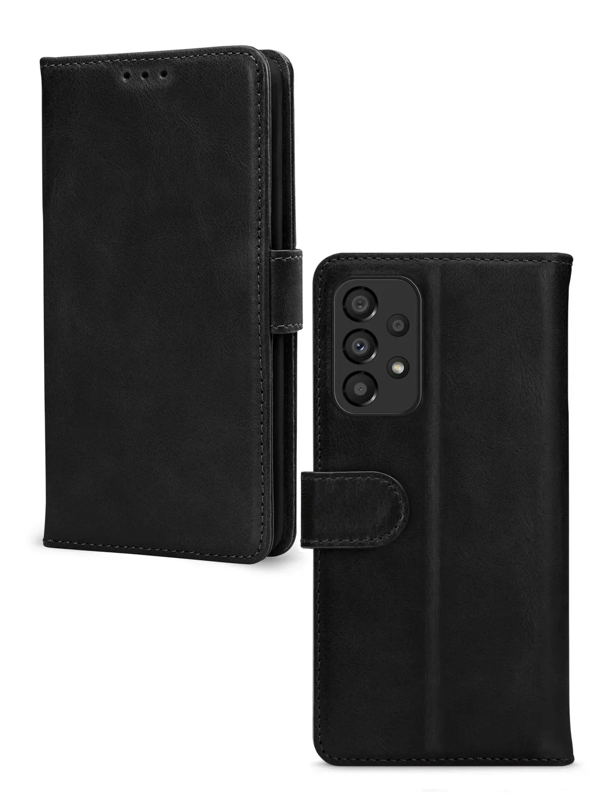 Mobilize Leather Wallet Samsung Galaxy A33 5G Black - Essentify
