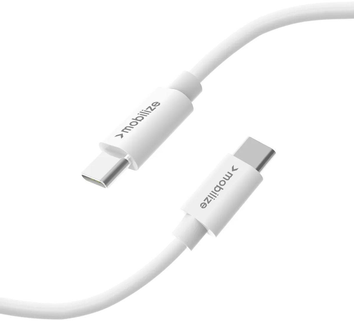 Mobilize Cable Usb-C To Usb-C 1M. 100W White - Essentify