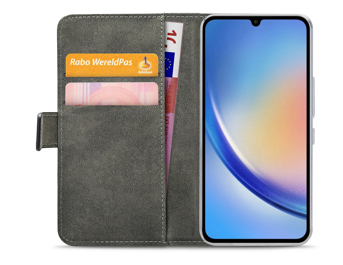 Mobilize Classic Gelly Wallet Book Case Samsung Galaxy A34 5G Black - Essentify