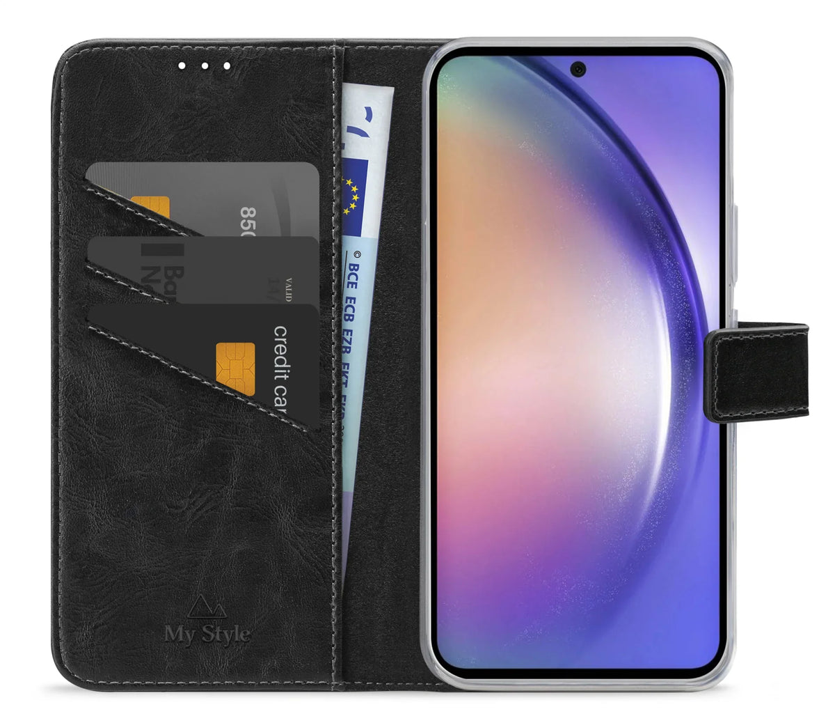 My Style Flex Wallet For Samsung Galaxy A54 5G Black - Essentify