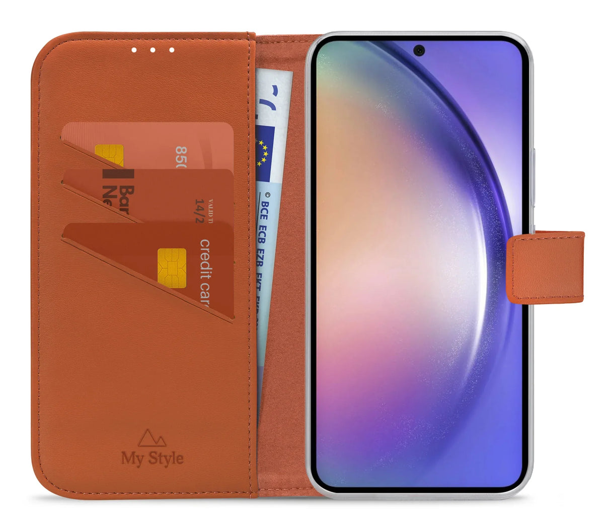 My Style Flex Wallet For Samsung Galaxy A54 5G Rust Red - Essentify