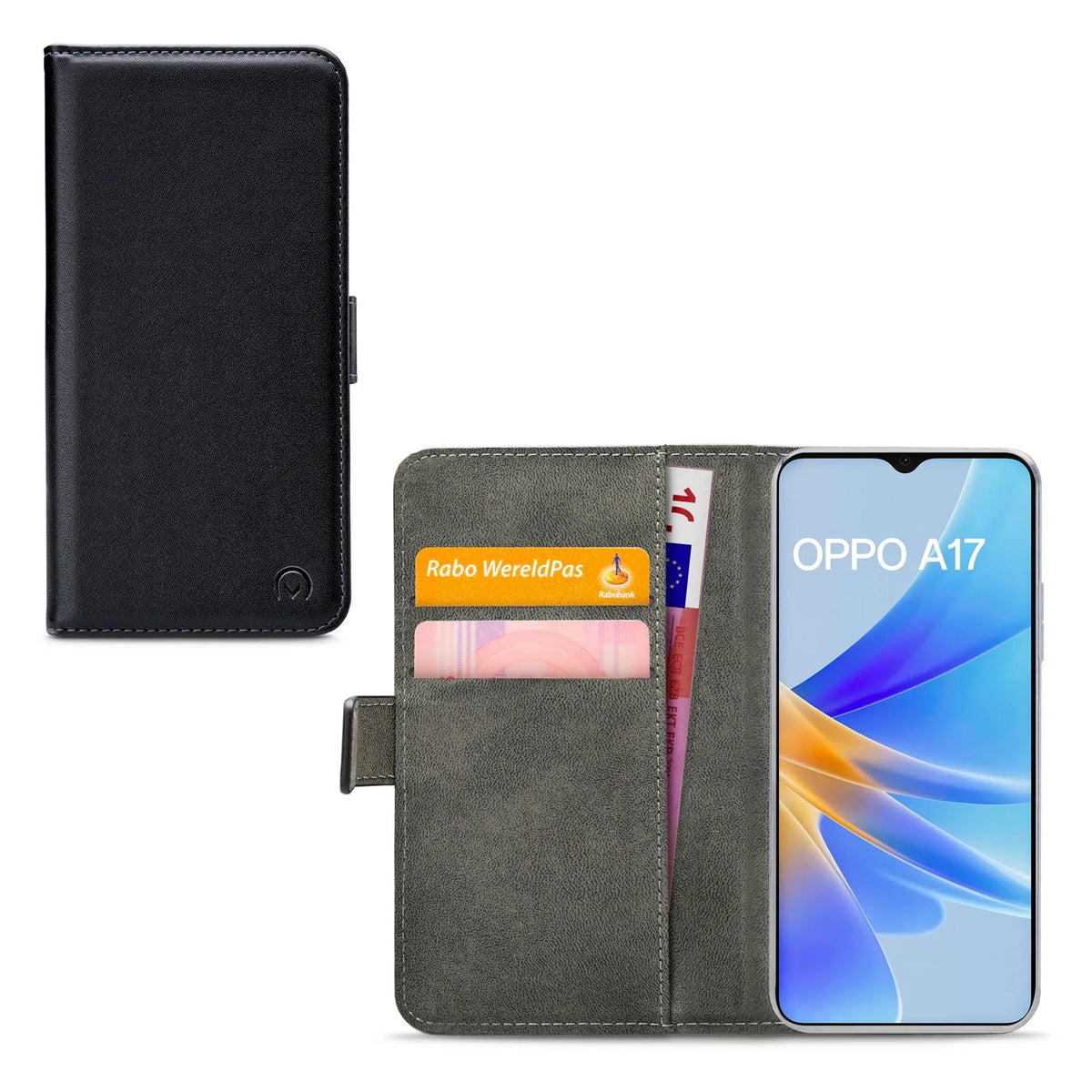 Mobilize Classic Gelly Wallet Book Case Oppo A17 Black - Essentify