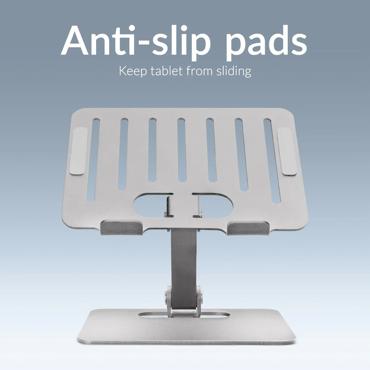 Mobilize Foldable Aluminium Tablet Stand Silver - Essentify