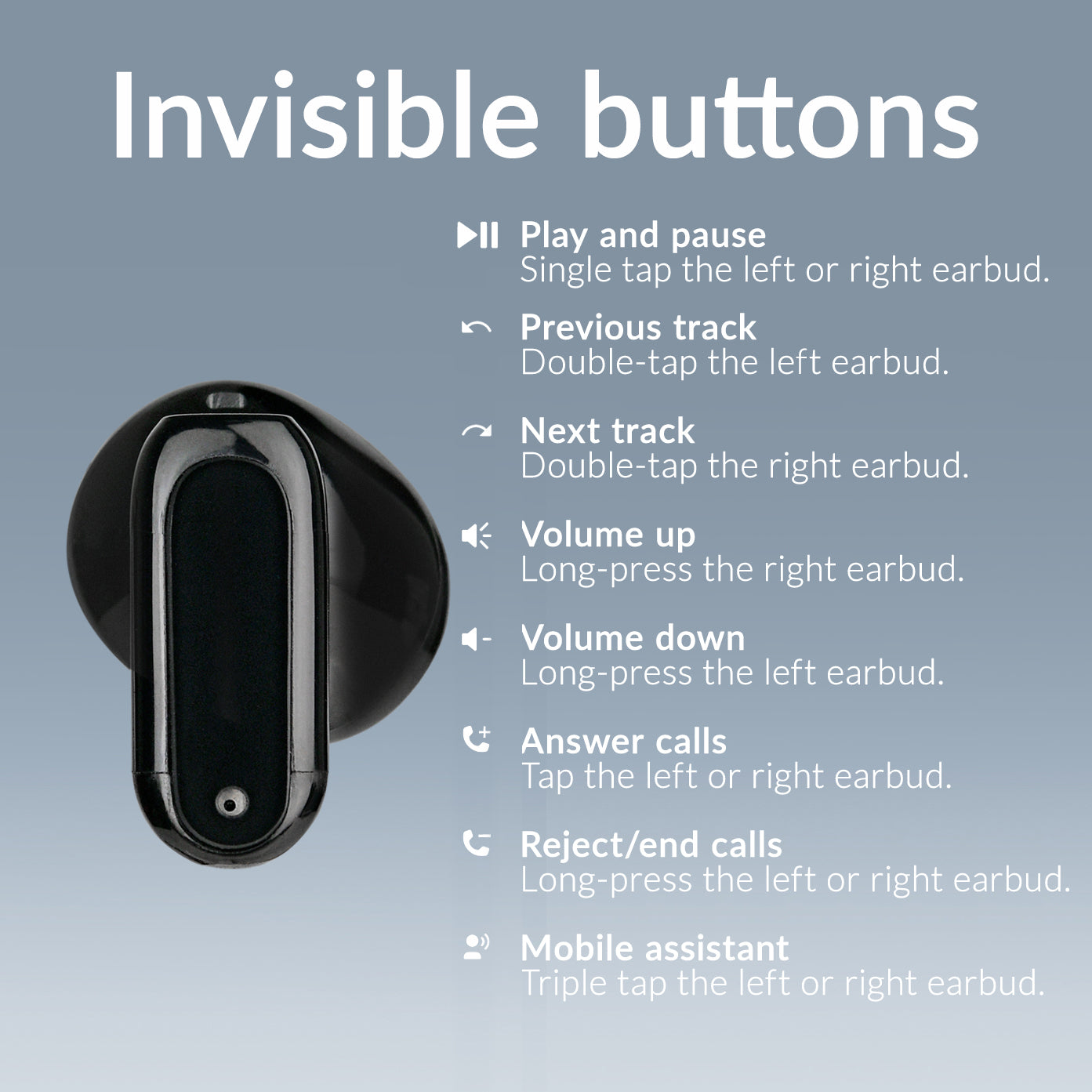 Mobilize Bluetooth Tws Earbuds Mini Black